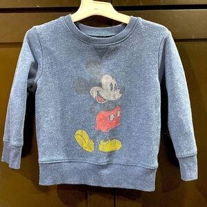 Disney Jumping Beans Mickey Mouse soft fleece toddler 2T sweatshirt